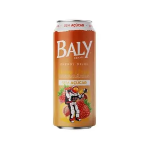 Energético Baly Morango E Pêssego Sem Açúcar 473ml ENERGETICO BALY MORANGO E PESSEGO S/ACUC