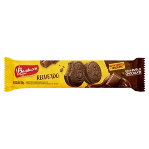 Biscoito Bauducco Recheado Duplo Chocolate 108G