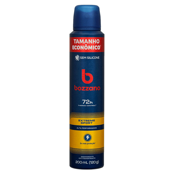 Desodorante Antitranspirante Bozzano Extreme Sport 200ml Aerossol