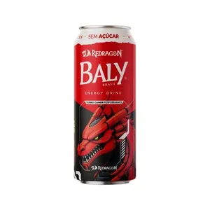 Energético Baly Gamer Morango E Pêssego Sem Açúcar 473ml ENERGETICO BALY GAMER MORANGO/PESSEGO S/