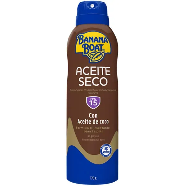 Bronzeador Banana Boat Aero FPS15 170ml Aceite Seco BRONZ BANANA BOAT AERO FPS15 170ML ACEIT