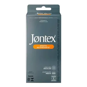Camisinha Preservativo Jontex Efeito Retardante 6 unidades