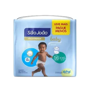 Fralda São João Baby Bag XXG 56 Unidades FR SAO JOAO BABY BAG XXG 56UN