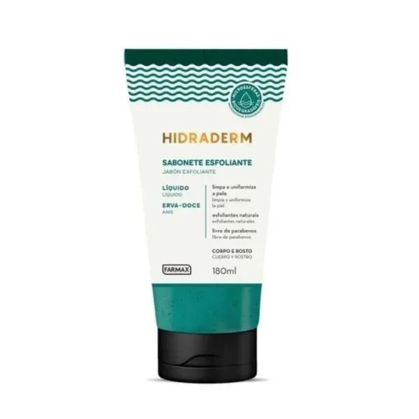 Sabonete Liquido Hidraderm Esfoliante 180ml Erva Doce