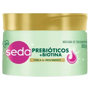 Máscara Capilar Seda Força & Crescimento Prebióticos e Biotina 300g