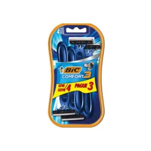 Aparelho de Barbear Descartável Bic Comfort 3 Advance 4 Unidades