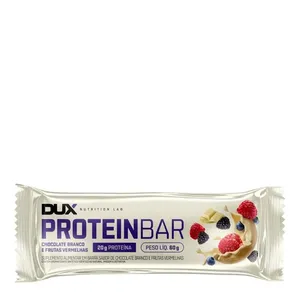 Barra De Proteína Dux Nutrition Lab Chocolate Branco e Frutas Vermelhas 60g