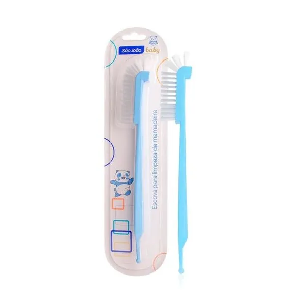 Escova Para Limpeza De Mamadeiras São João Baby Azul ESC LIMPEZA DE MAMADEIRAS AZUL 6410 SAO
