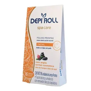 Folhas Depilatórias Depi Roll Facial c/16