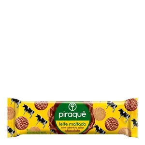 Biscoito Leite Maltado Piraquê Cobertura Chocolate 80g