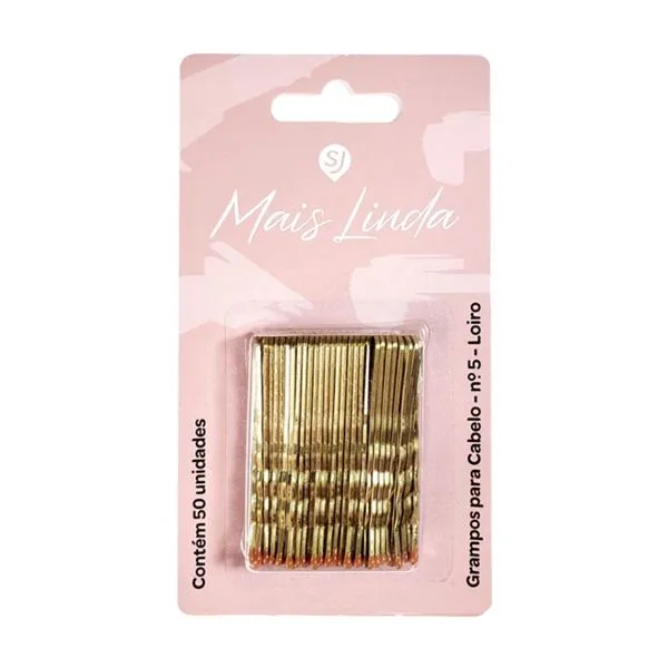 Grampo De Cabelo Mais Linda 50 Unidades Loiro N°5 GRAMPO CAB MAIS LINDA 50UN LOIRO N°5