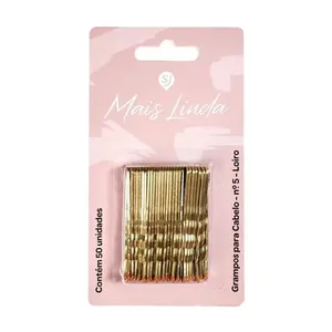 Grampo De Cabelo Mais Linda 50 Unidades Loiro N°5 GRAMPO CAB MAIS LINDA 50UN LOIRO N°5