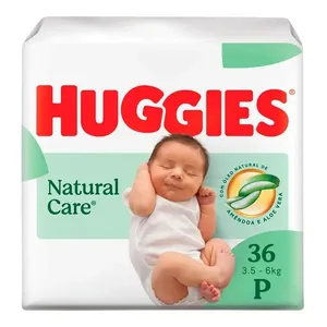 Fralda Descartável Huggies Premium Natural Care P 36 Unidades