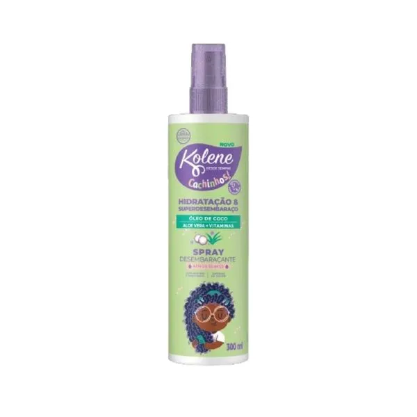 Spray Desembaraçante Infantil Kolene Cachinhos Hidratação e Super Desembaraço 300ml