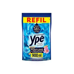 Amaciante Concentrado Ypê Frescor das Flores 900ml Refil Econômico Amaciante Concentrado Ypê Blue Garden Refil 900ml