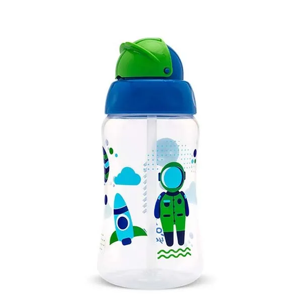 Copo Lolly Viva com Canudo Azul 330ml COPO LOLLY VIVA C/CANUDO 330ML 719800-M