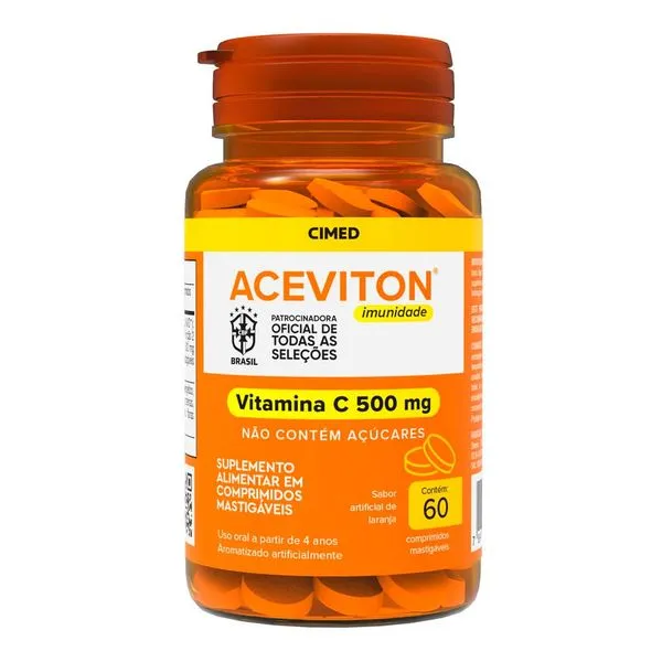 Vitamina C Aceviton Imunidade 60 Comprimido Mastigável
