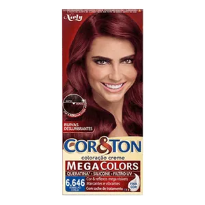 Tinta de Cabelo Niely Cor&Ton Mega Colors 6.646 Vermelho Cereja