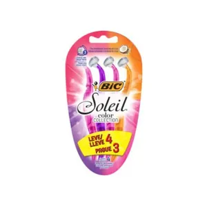 Aparelho de Depilação Descartável Bic Soleil Color Collection 4 Unidades