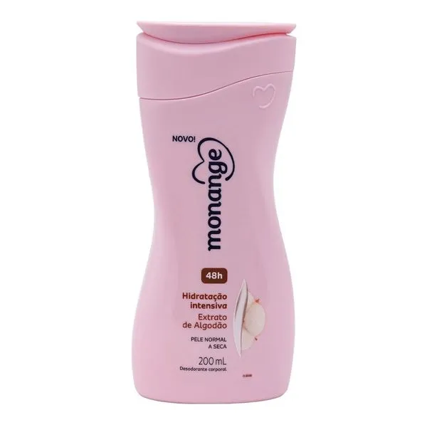Hidratante Corporal Monange Extrato de Algodão Pele Normal 200ml