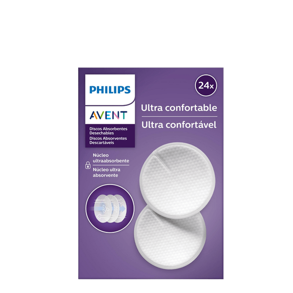 Absorvente De Seio Descartável Avent 24 Unidades
