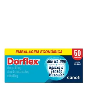 Analgésico e Relaxante Muscular Dorflex 300mg + 35mg + 50mg 50 Comprimidos