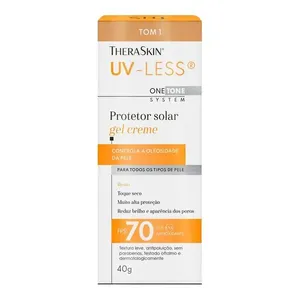 Protetor Solar Facial Theraskin Uv-Less Fps70 Tom 1 40g