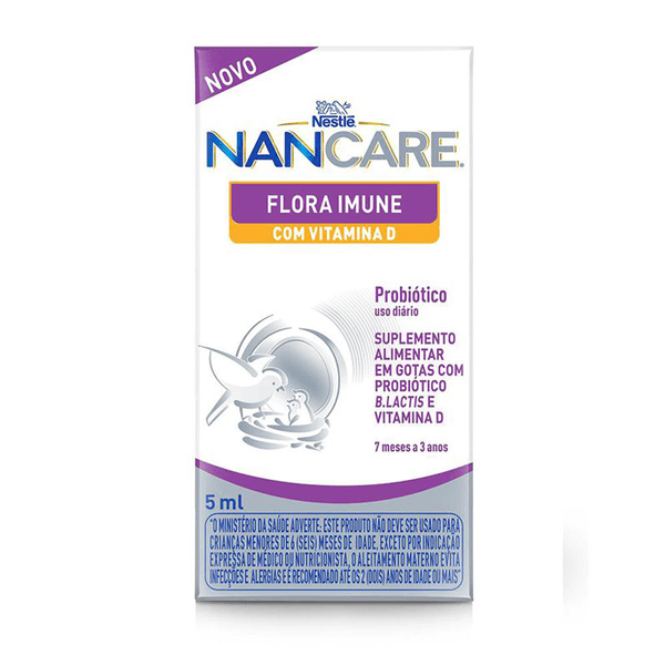 Suplemento Pediátrico Nancare Flora Imune com Vitamina D 5 ml
