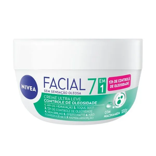 Creme Hidratante Facial Nivea Controle da Oleosidade 7 em 1 100g CR HID NIVEA 100G FACIAL CONTROLE DA OLE