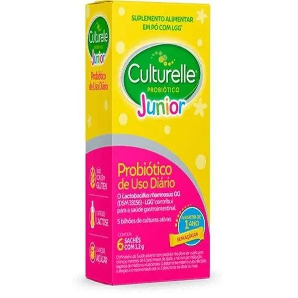 Probiótico Culturelle Junior com 6 sachês de 1,2g CULTURELLE JUNIOR 6SACHES EMS