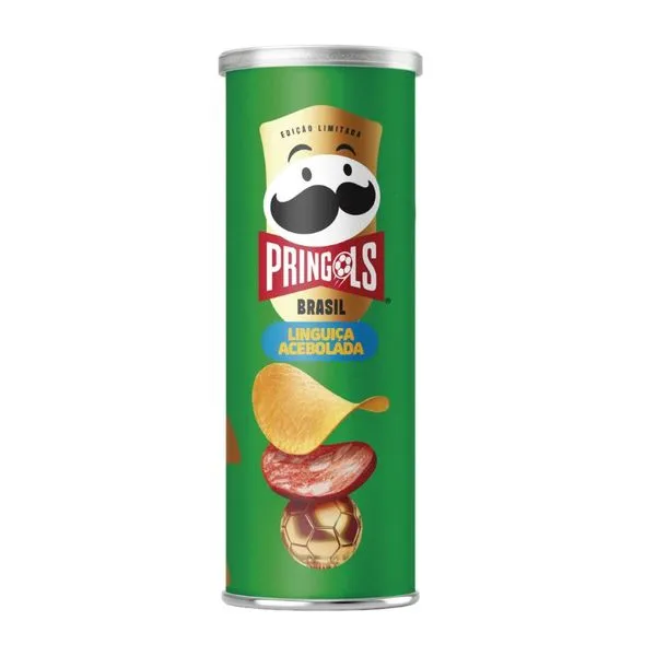 Salgadinho Pringles Linguiça Acebolada Brasil 100g SALGADINHO PRINGLES LINGUICA ACEBOLADA 1