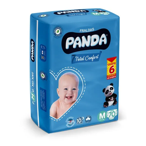 Fralda Panda Hiper M 70 Unidades FR PANDA HIPER M 70UN