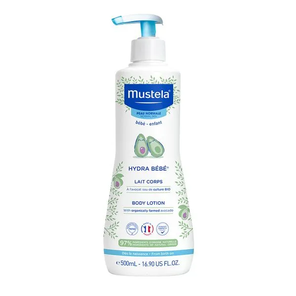 Hidratante Infantil Mustela Hydra Bebê Para Pele Normal 500ml MUSTELA HYDRA BEBE CORPO 500ML