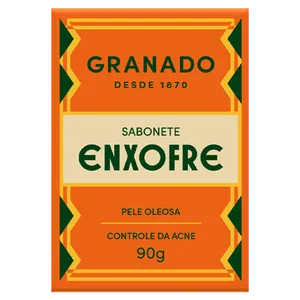 Sabonete Barra Enxofre 90g 7% Base 100% Vegetal Granado Sabonete Barra Enxofre Granado Caixa 90g