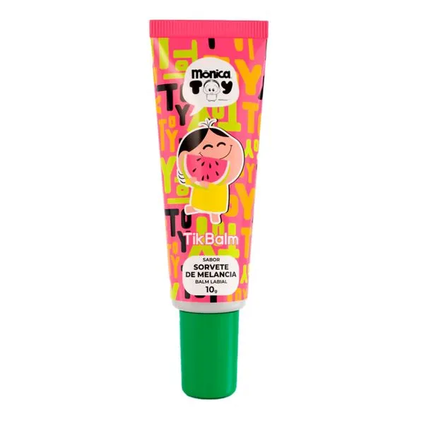 Tik Balm Monica Toy Sorvete de Melancia - Balm Labial 10g