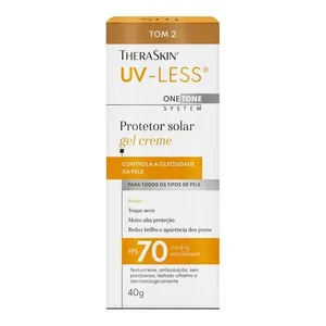 Protetor Solar Facial Theraskin Uv-Less Fps70 Tom 2 40g