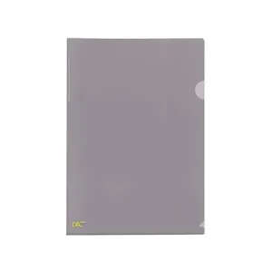 Pasta L Dac A4 Plastica Fumê Preto com 10 Unidades 30x22cm