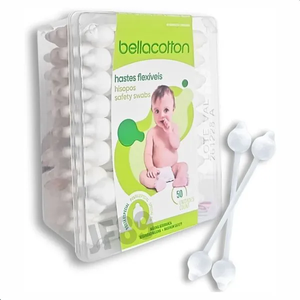 Hastes Flexíveis Bebê Bellacotton 50 Unidades