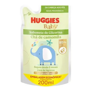 Sabonete Líquido Infantil Huggies Disney Baby Camomila 200ml Refil