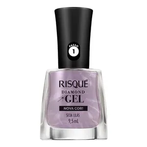 Esmalte Risqué Diamond Gel Seda Lilás 9,5ml