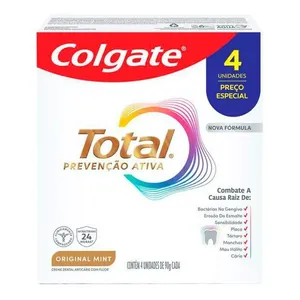 Creme Dental Original Mint Colgate Total Prevenção Ativa 90g