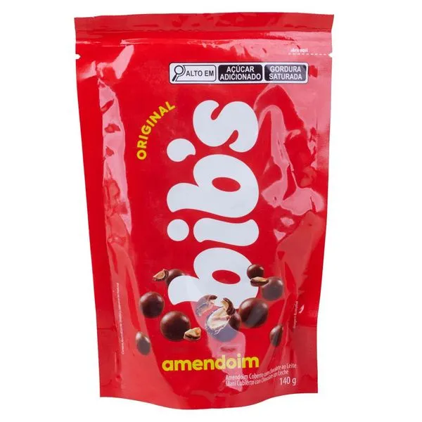 Confeito de Chocolate Bib's Neugebauer 140g Amendoim