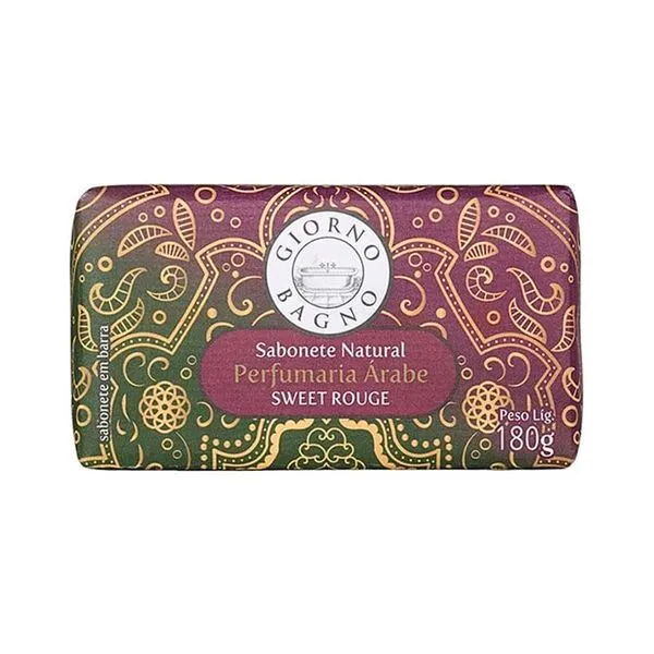 Sabonete Natural em Barra Giorno Bagno Sweet Rouge 180g