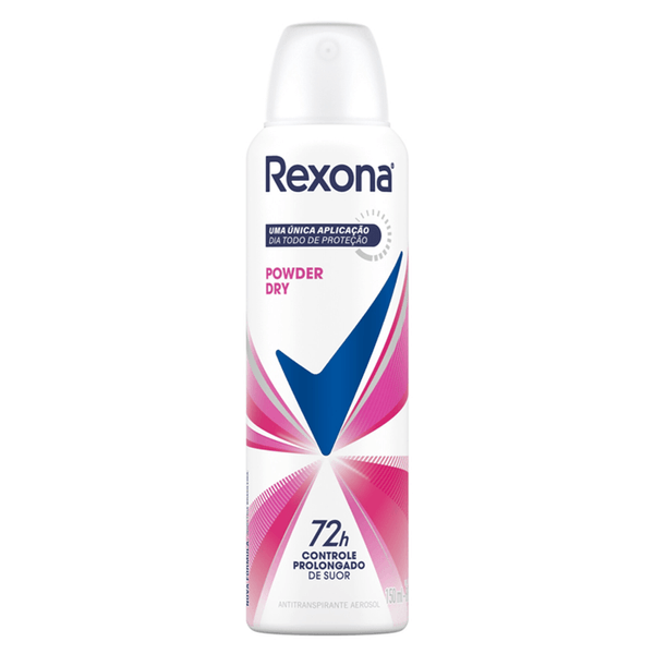 Desodorante Antitranspirante Aerossol Rexona Powder 150ml DES REXONA AERO 150ML POWDE