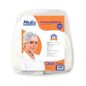Touca Cirúrgica TNT com Tiras 100un Medix TOUCA CIRURGICA MEDIX TNT C/TIRAS 100UN