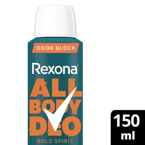 Desodorante Aerossol Rexona All Body Bold Spirit 150ml