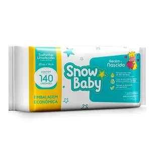 Toalhas Umedecidas Snow Baby Recém Nascido 140 Unidades TOALHAS UMED SNOW BA