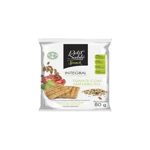 Snacks Integral Petit Sablé Tomate com Manjericão 80g SNACKS INTEGRAL PETIT SABLE 80G TOMATE C