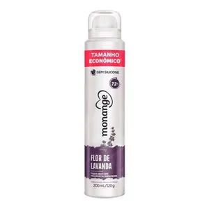 Desodorante Antitranspirante Monange Flor de Lavanda Feminino 200ml Aerossol