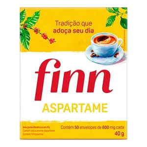 Aspartame Finn Em Pó 8g com 50 Unidades